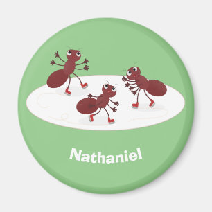 Íman Feliz desenho das formigas vermelhas