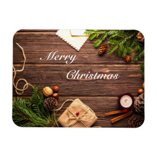 Íman Feliz Design de madeira de Natal