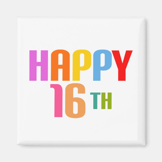Íman Feliz dia 16 (Frente)