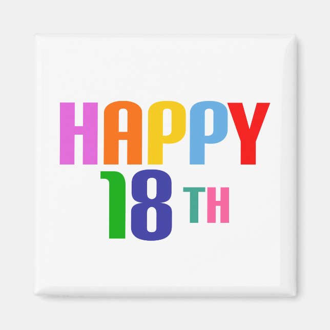 Íman Feliz dia 18 (Frente)