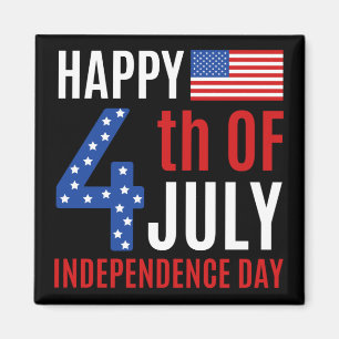 Íman Feliz Dia 4 De Julho Da Independência