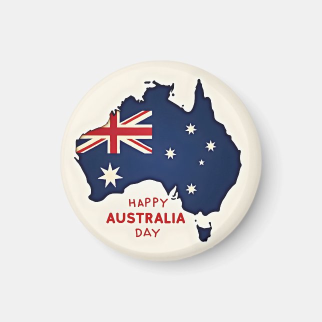 Íman Feliz Dia da Austrália (Frente)