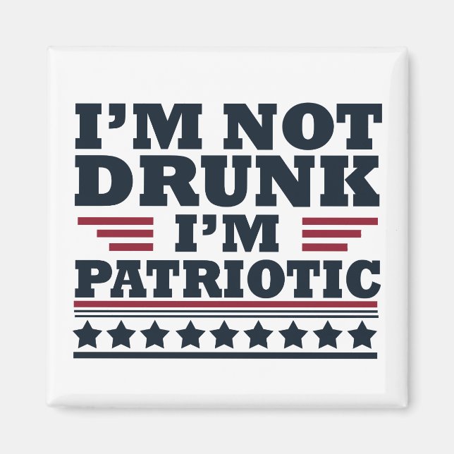 Íman Feliz Dia da Independência engraçado 4 de julho (Frente)