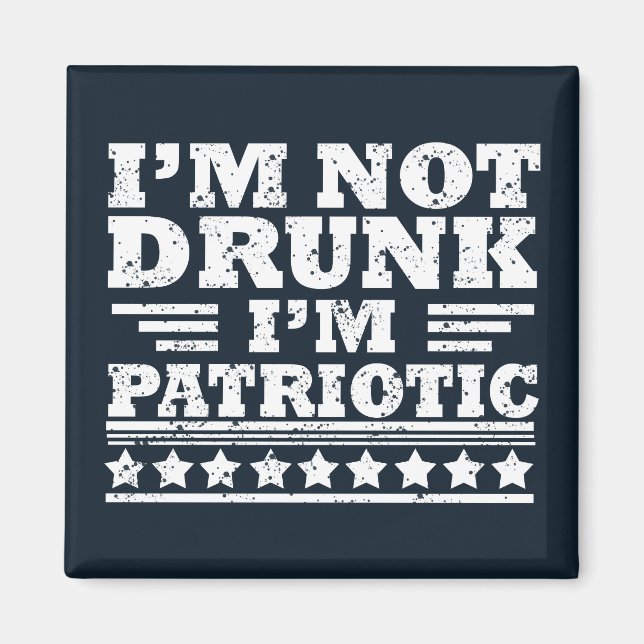 Íman Feliz Dia da Independência engraçado 4 de julho (Frente)