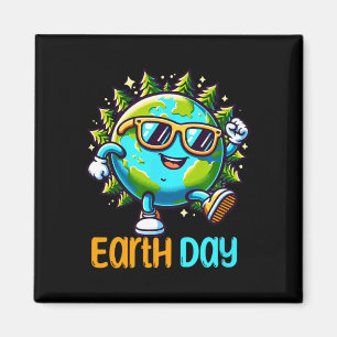Íman Feliz Dia da Terra 2025 Crianças Engraçadas do Dia