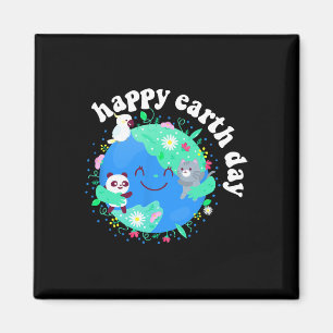 Íman Feliz Dia da Terra Camisa Terra Cura com Terra Flo