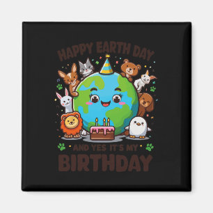 Íman Feliz Dia da Terra É o meu Nascer de aniversário n