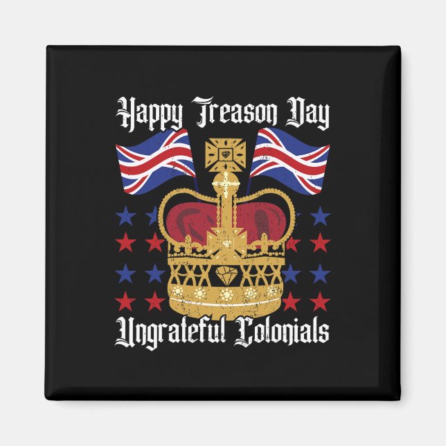Íman Feliz Dia da Traição Dia da Independência Diversão (Frente)