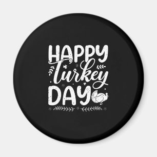 Íman "Feliz Dia da Turquia" Tipografia do outono