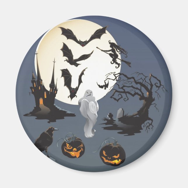 Íman Feliz Dia das Bruxas (Frente)