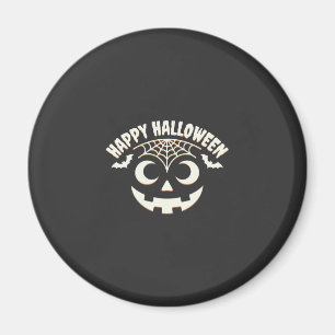 Íman Feliz Dia das Bruxas Desenho de Rosto de Jack-O-La