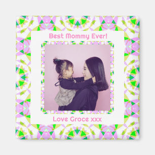 Íman Feliz Dia das Mães Melhor Mamãe Mãe Rosa Sempre Ve