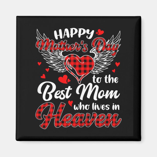 Íman Feliz dia das mães xadrez para a mãe que mora em (Frente)