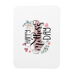Íman Feliz Dia de as mães 2025 - Floral cômoda para as 