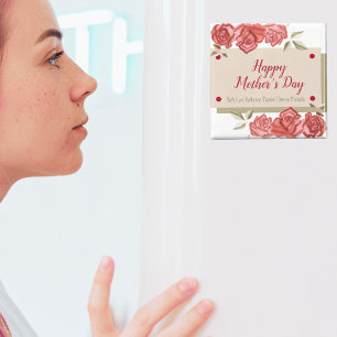 Íman Feliz dia de as mães Moderno Único do Rosa vermelh