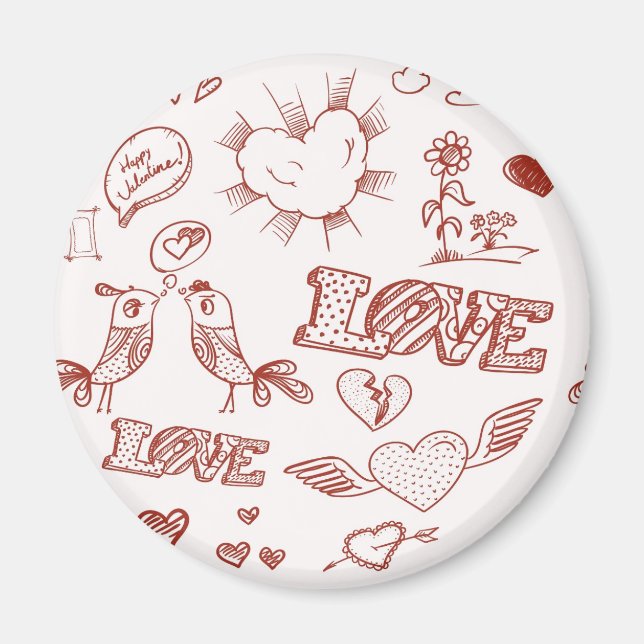 Íman Feliz dia de os namorados (Frente)