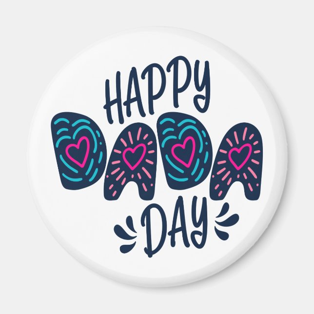 Íman Feliz Dia de os pais Feliz do Dia Dada | Magnet (Frente)