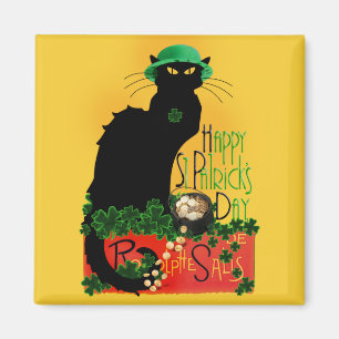 Íman Feliz Dia de São Patrício - Le Chat Noir