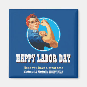 Íman FELIZ DIA DE TRABALHO DO Rodapé Personalizado