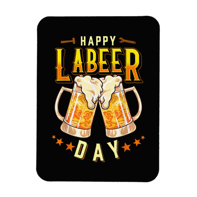 Íman Feliz Dia do Labeer Funny Dia do Trabalho (Vertical)