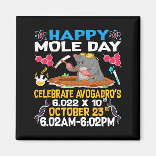 Íman Feliz Dia do Mol On 23 de outubro Química Amante M
