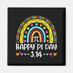 Íman Feliz Dia do Pi 3.14 Número Arco-íris Professor de