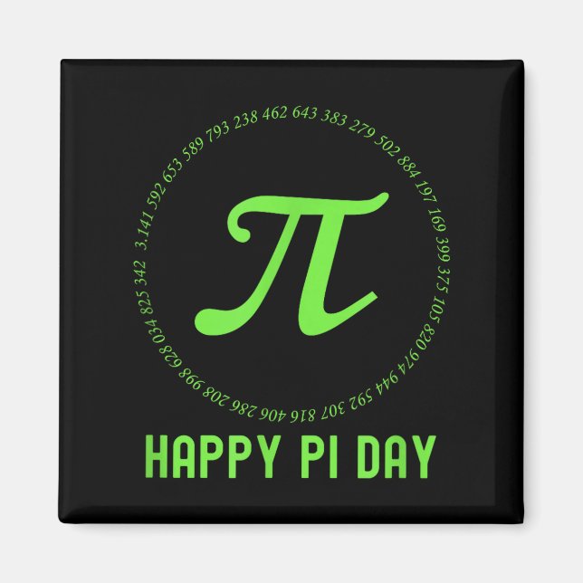Íman Feliz Dia Do Pi Matemática E Professor Stem De Mat (Frente)