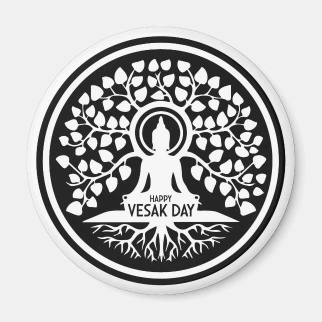 Íman Feliz Dia do Vesak (Frente)
