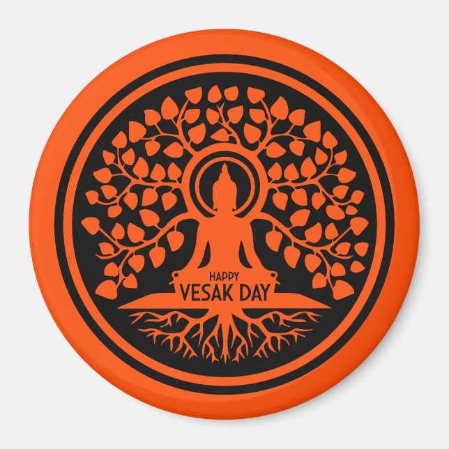 Íman Feliz Dia do Vesak (Frente)