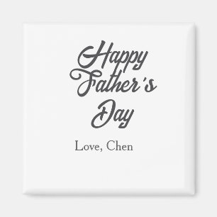Íman Feliz dia dos pais nome cinza amor melhor papai de