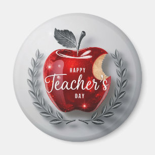 Íman Feliz Dia dos Professores Maçã Vermelha