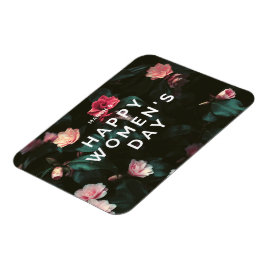 Íman Feliz dia floral feminino