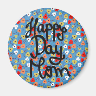 Íman Feliz Dia Mãe Dia de as mães Colorida Flor Floral