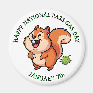 Íman Feliz Dia Nacional de Emissão de Gases   7 de jane