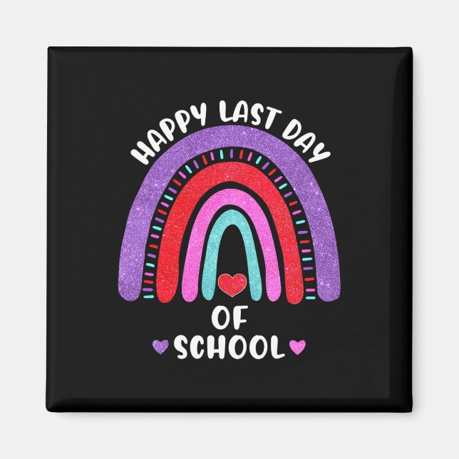 Íman Feliz Dia Passado Da Escola Arco-Íris Corta Menina (Frente)