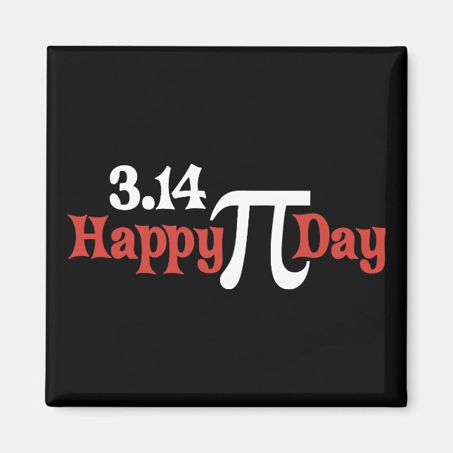 Íman Feliz Dia Pi 3.14 - 14 de março (Frente)