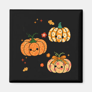 Íman Feliz em ver seu rosto Abóbora Halloween Outono Th