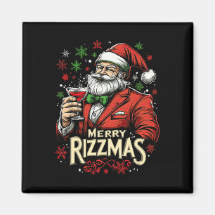 Íman Feliz engraçada Papais noeis de Rizzmas Natal