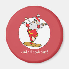 Íman Feliz exercício de Malhação Natal com Papais noeis