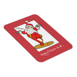 Íman Feliz exercício de Malhação Natal com Papais noeis