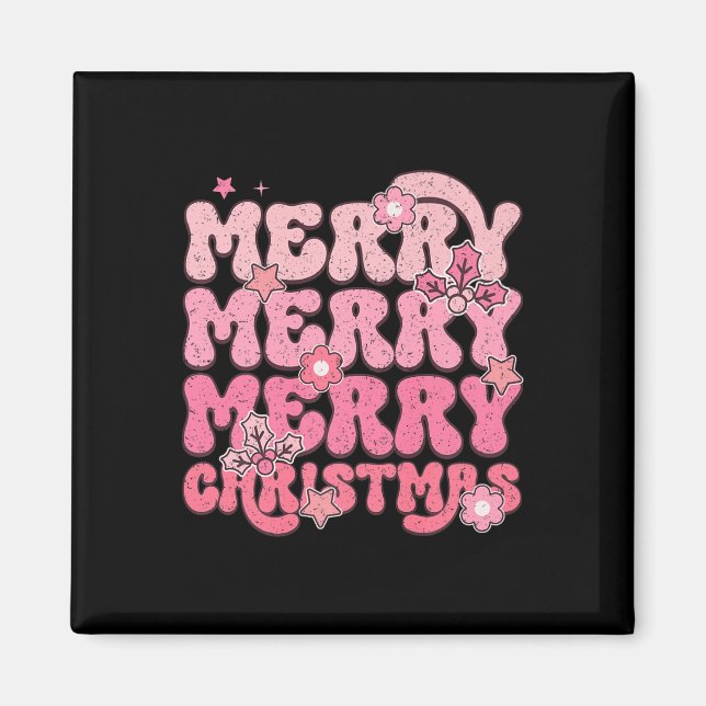 Íman Feliz Feliz Feliz Festividade de Natal (Frente)