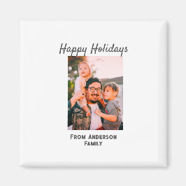 Íman Feliz feriado foto do amor moderno, família simple