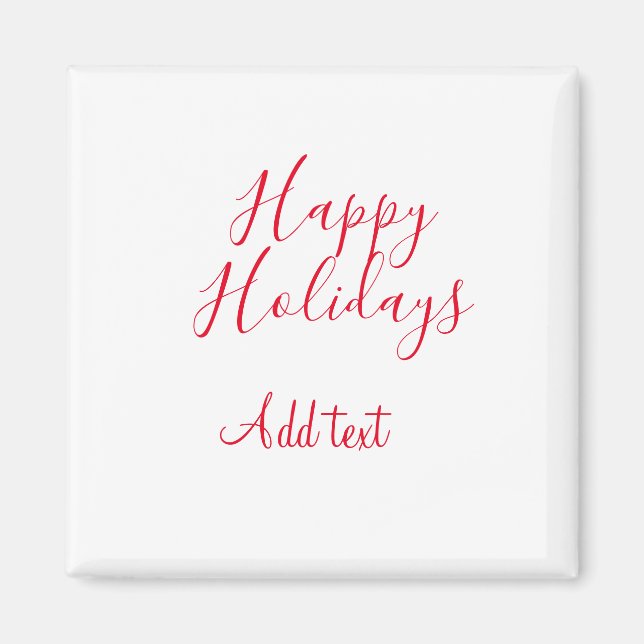 Íman Feliz feriado natalino simples mi (Frente)