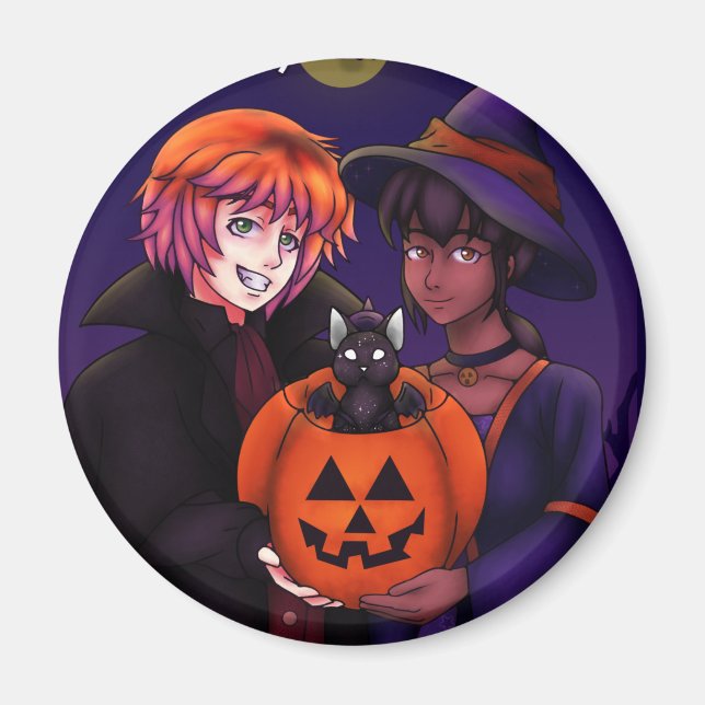 Íman Feliz Figurino de Halloween (Frente)
