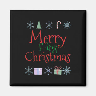 Íman Feliz Foring (f-ing) Natal Engraçado Sarcástico Qu
