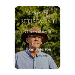 Íman Feliz foto de aposentadoria nome ano anos de servi