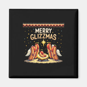 Íman Feliz Glizzmas Hot Dog Humor Funny Comida Lovers C