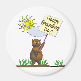 Íman Feliz Groundhog Day Groundhog