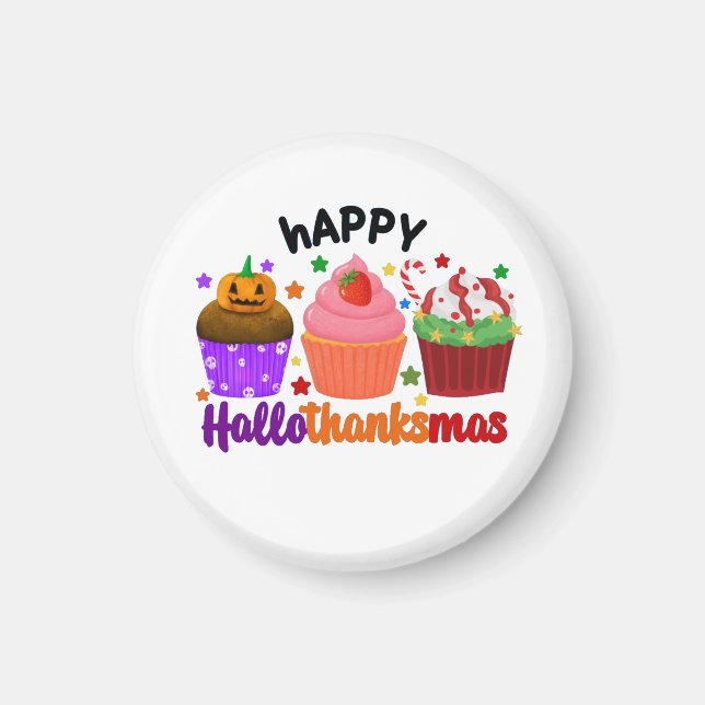 Íman feliz hallothanksmas (Frente)