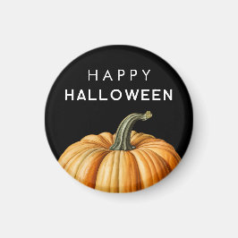 Íman Feliz Halloween com abóbora grande